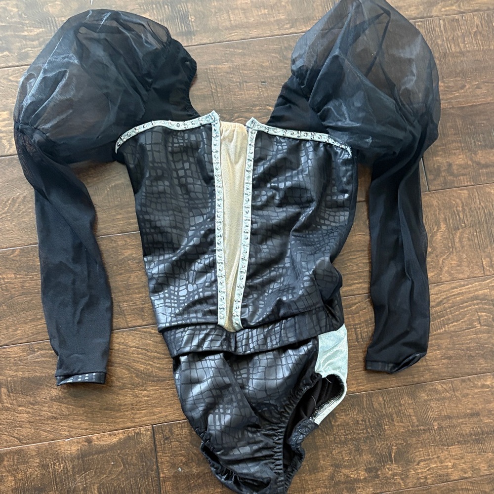 Black One Piece dance Costume